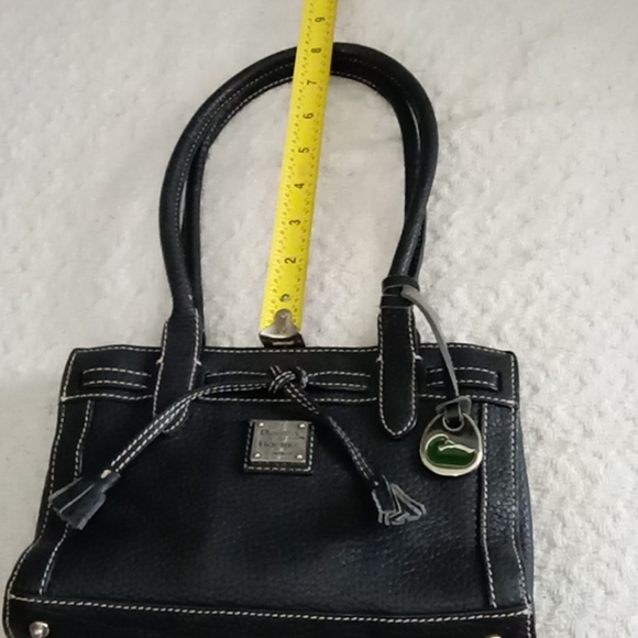 Dooney & Bourke Mini East/West Leather Tassel Tote Purse Bag - Picture 9 of 15